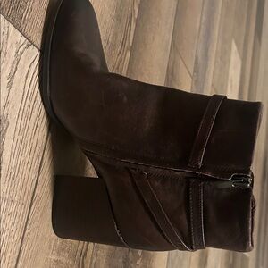 Franco Sarto Dark Brown Heeled Boots
